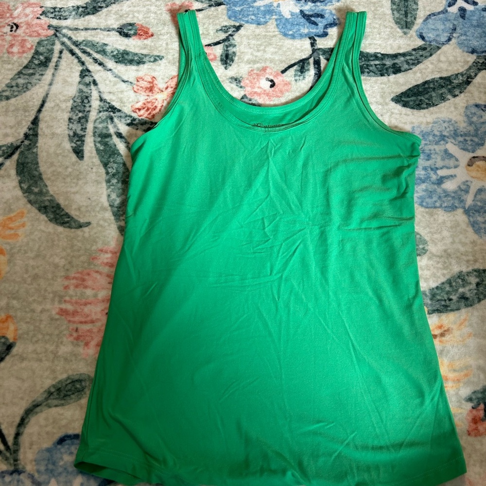 No Boundaries Bright Green Tank Top